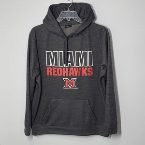Miami Redhawks Men's Gray Hoodie
